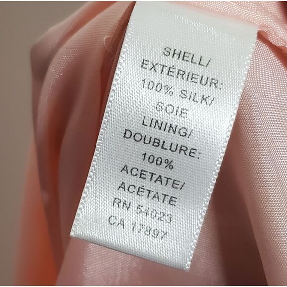 Y2K 00s 2005 Banana Republic Pastel Pink 100% Silk Tulle Pleated Mini Skirt Sz 4 - Picture 6 of 7